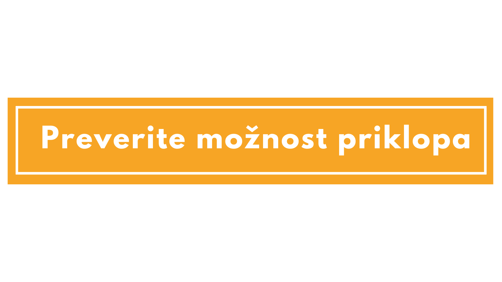 Preverite možnost priklopa